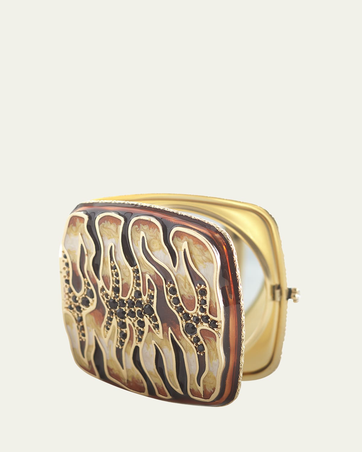 Jay Strongwater Tiger Striped Compact | Thumbnail 4 Jay Strongwater Tiger Striped Compact | Thumbnail 4