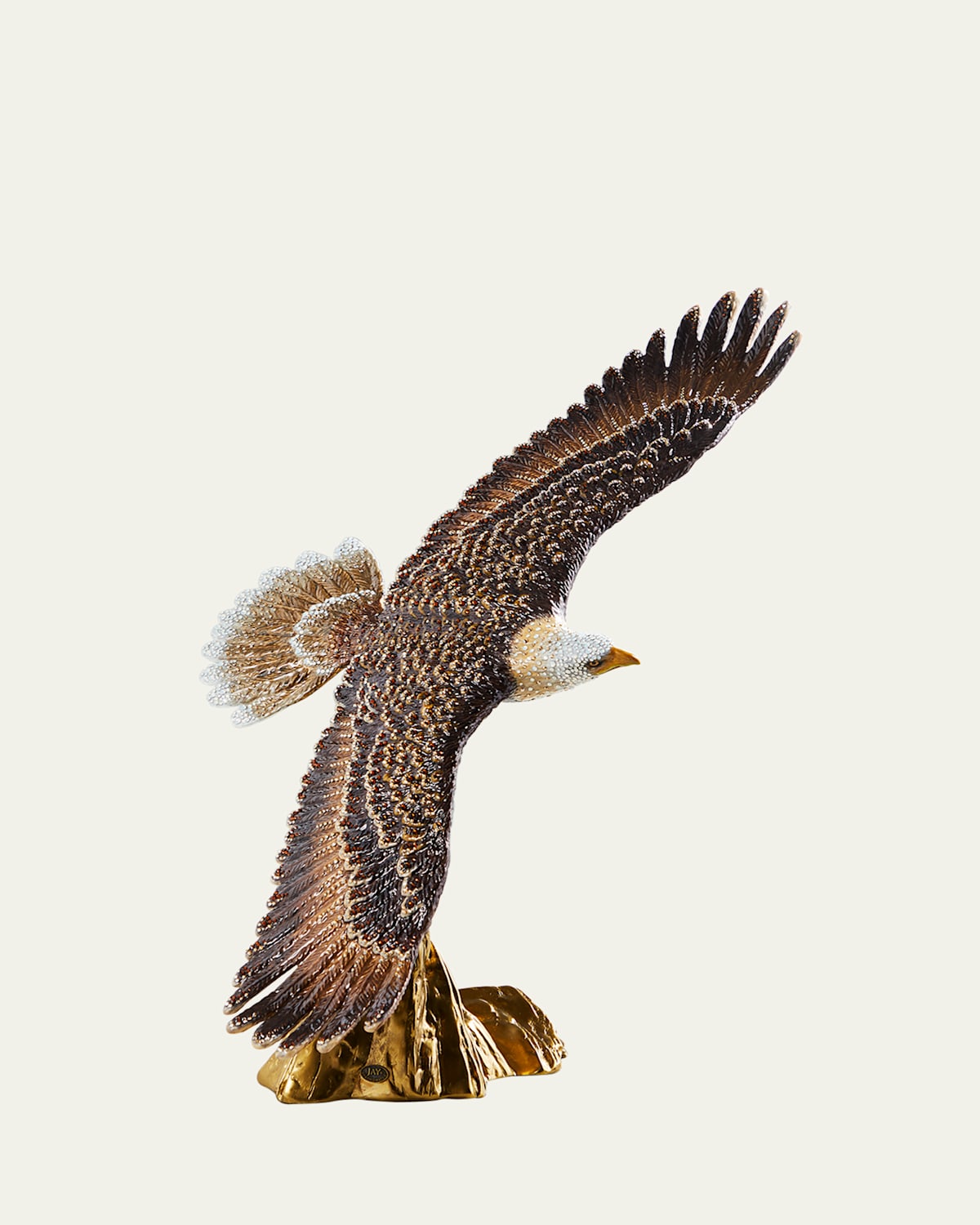 Jay Strongwater 25th Anniversary Soaring Eagle Figurine In Brown