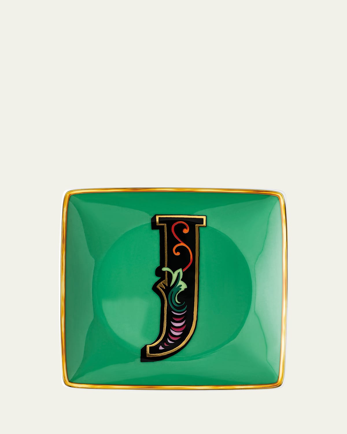 Versace Holiday Alphabet Canape Dish In J