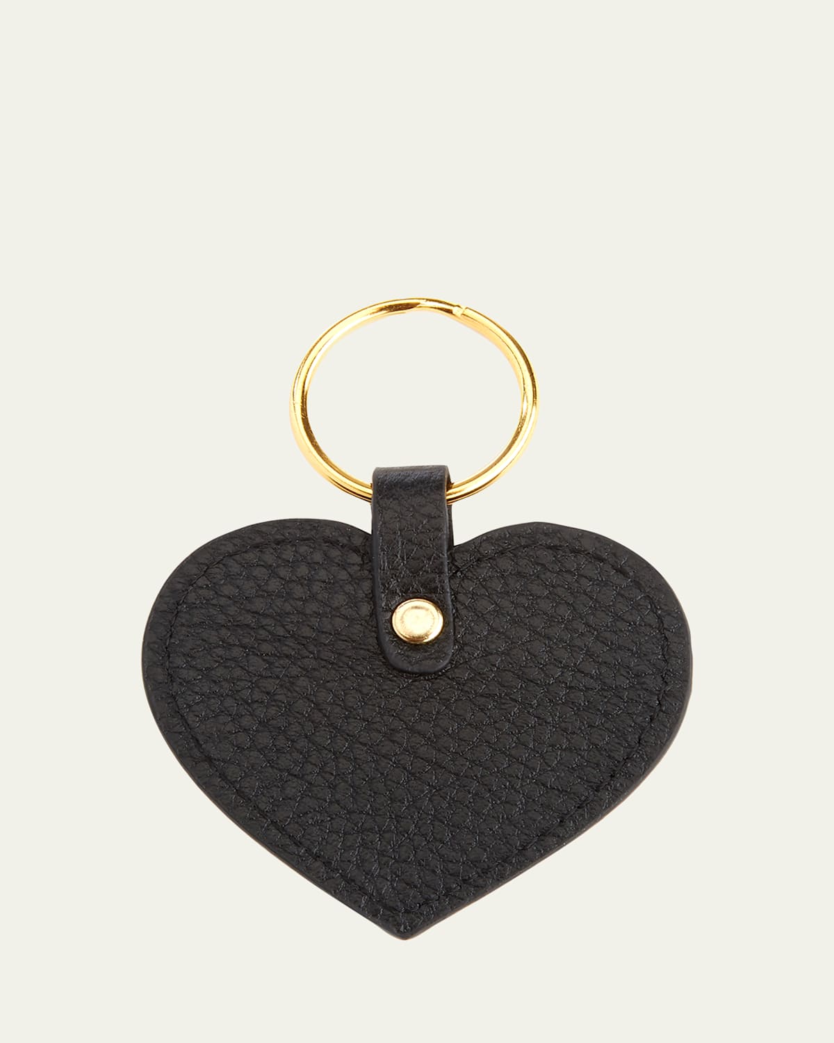 Royce New York Heart Shaped Key Chain In Black