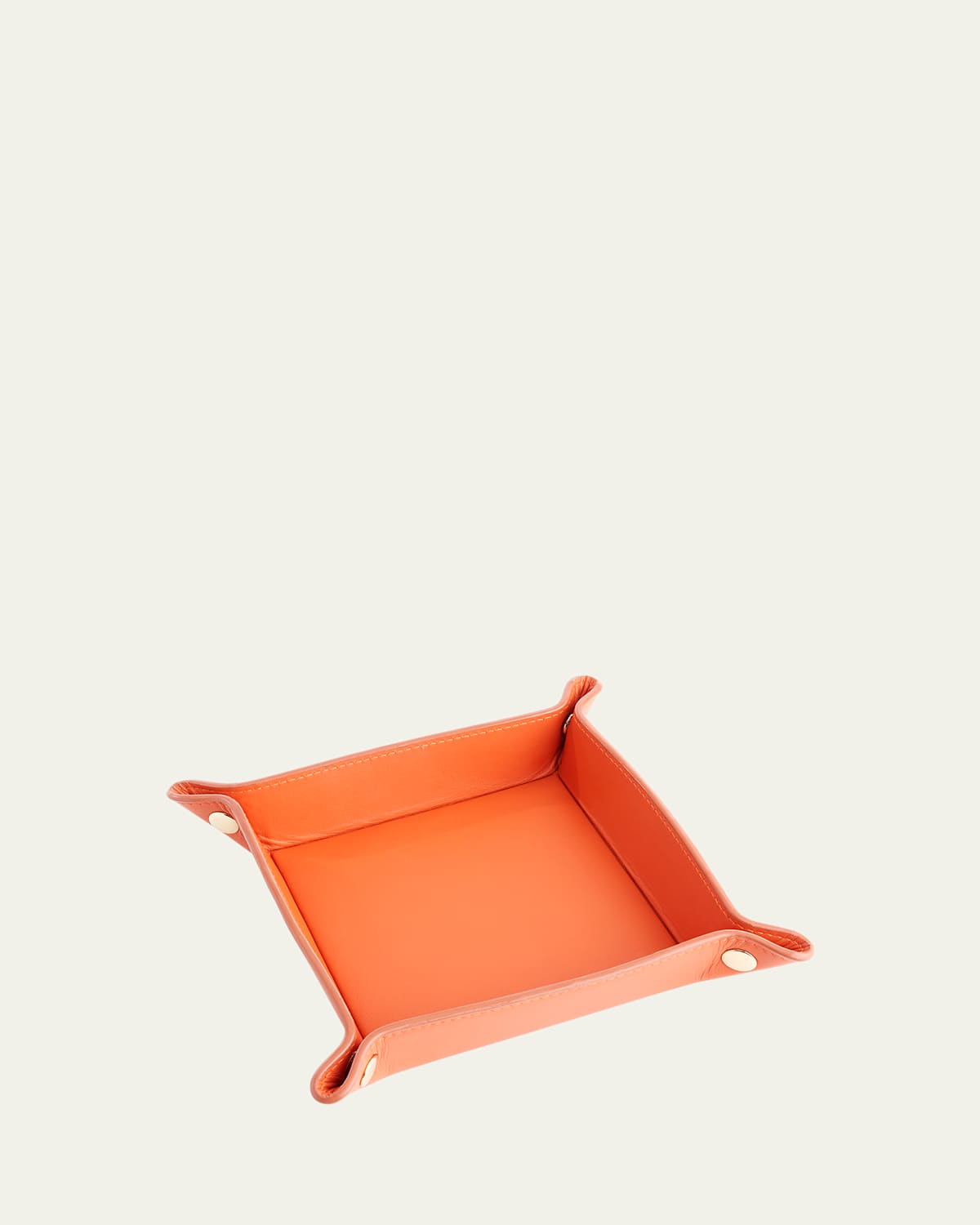 Royce New York Catchall Valet Tray In Orange