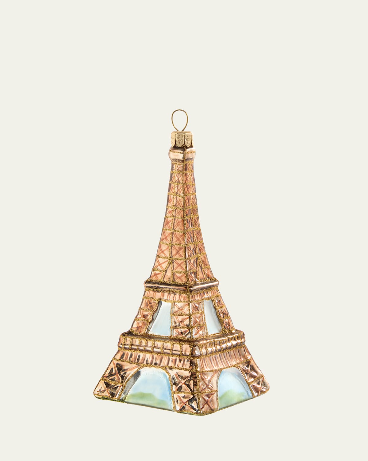 Bergdorf Goodman Eiffel Tower Christmas Ornament In Gold