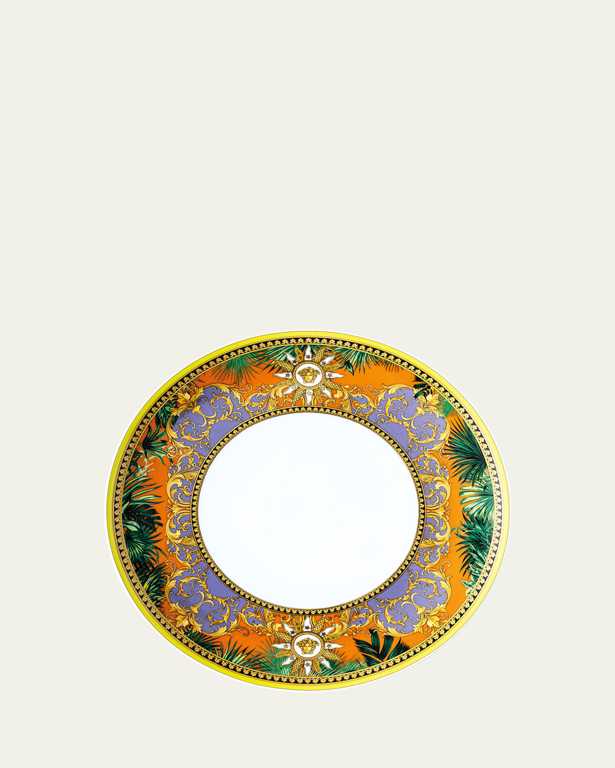 Versace Rosenthal  Jungle Animalier Dinner Plate In Multi
