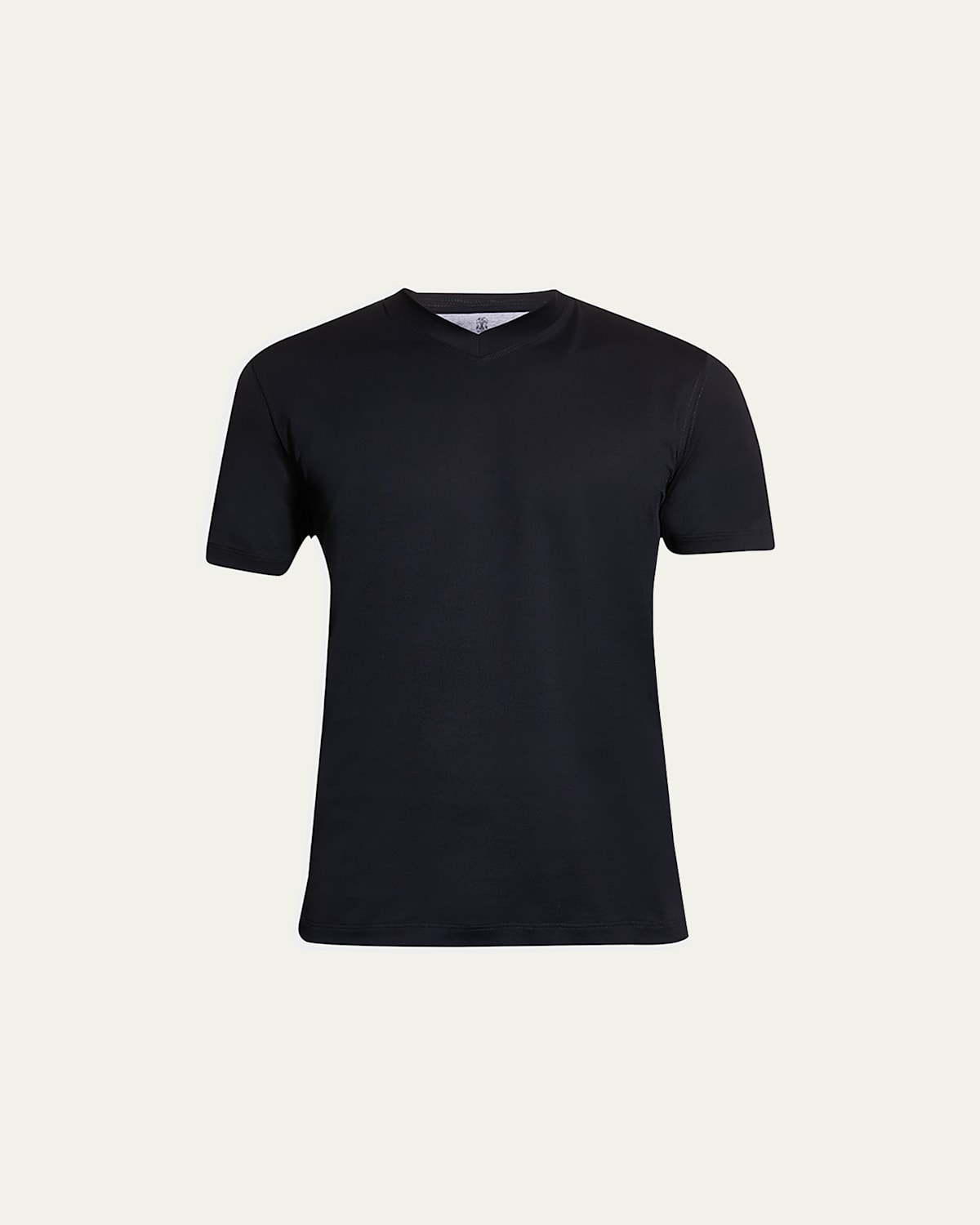Brunello Cucinelli Men's Basic-fit V-neck T-shirt In Navy