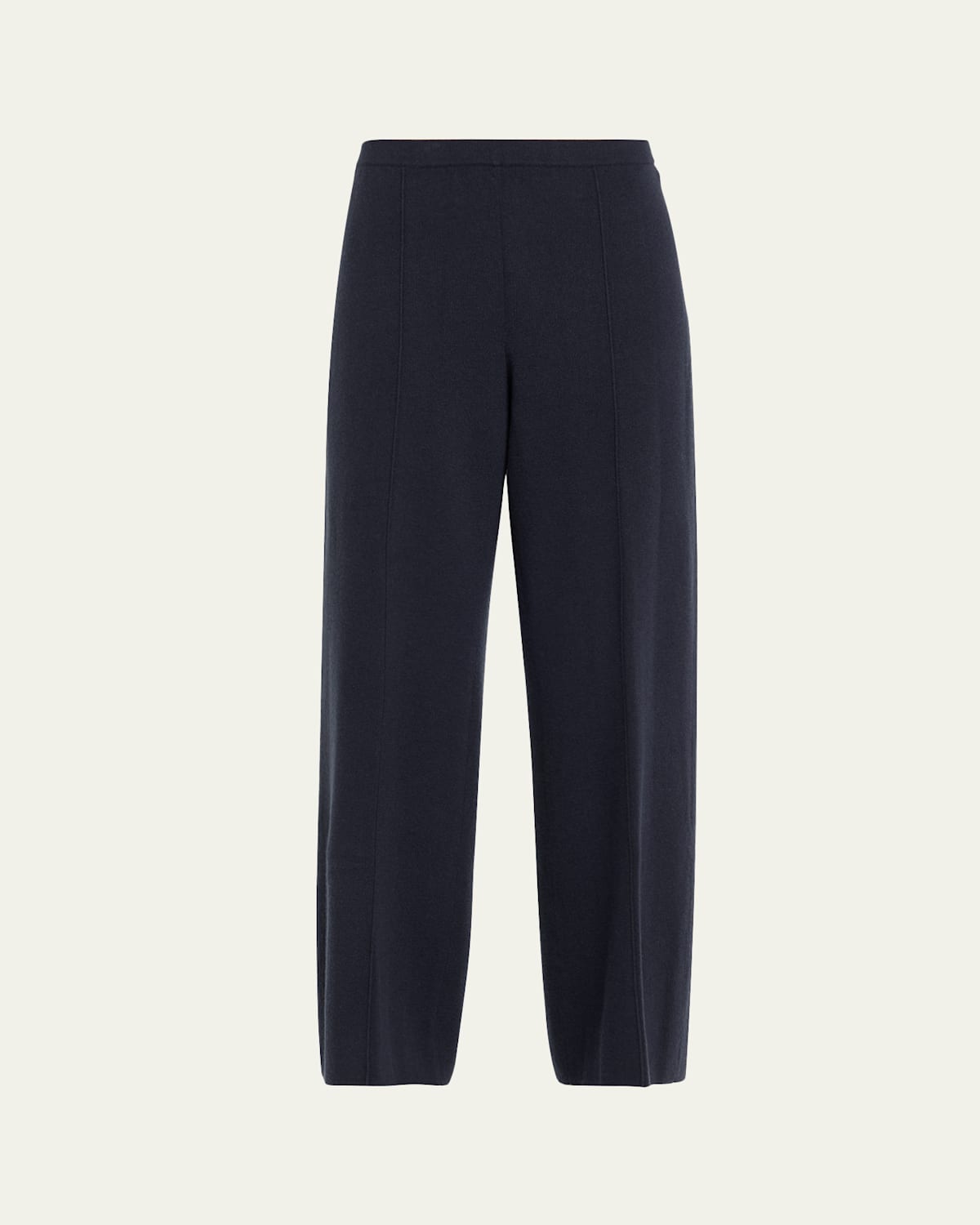 Lafayette 148 Cashmere Double-knit Pull-on Pants In Black