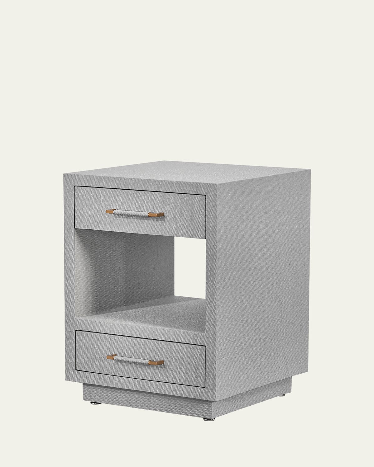 Interlude Home Taylor Small Bedside Chest, Gray In Grey