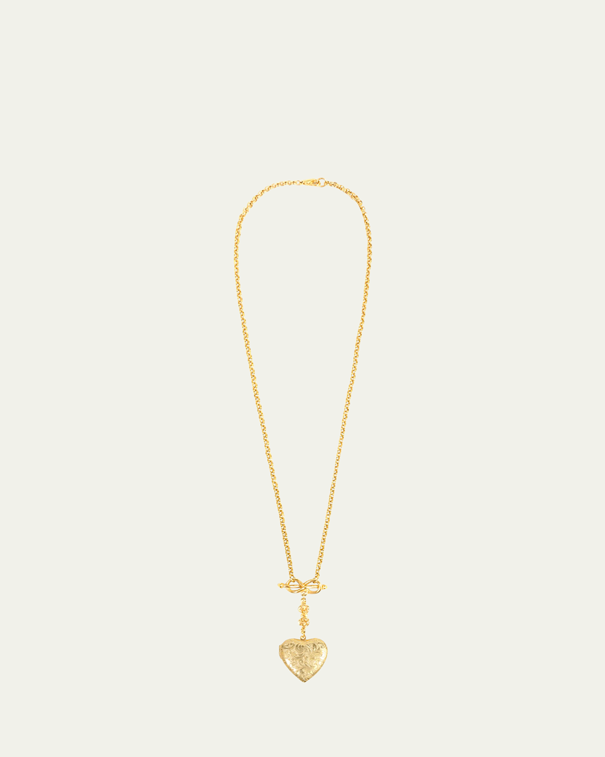 Ben-Amun Chain and Heart Locket Necklace | Thumbnail 4