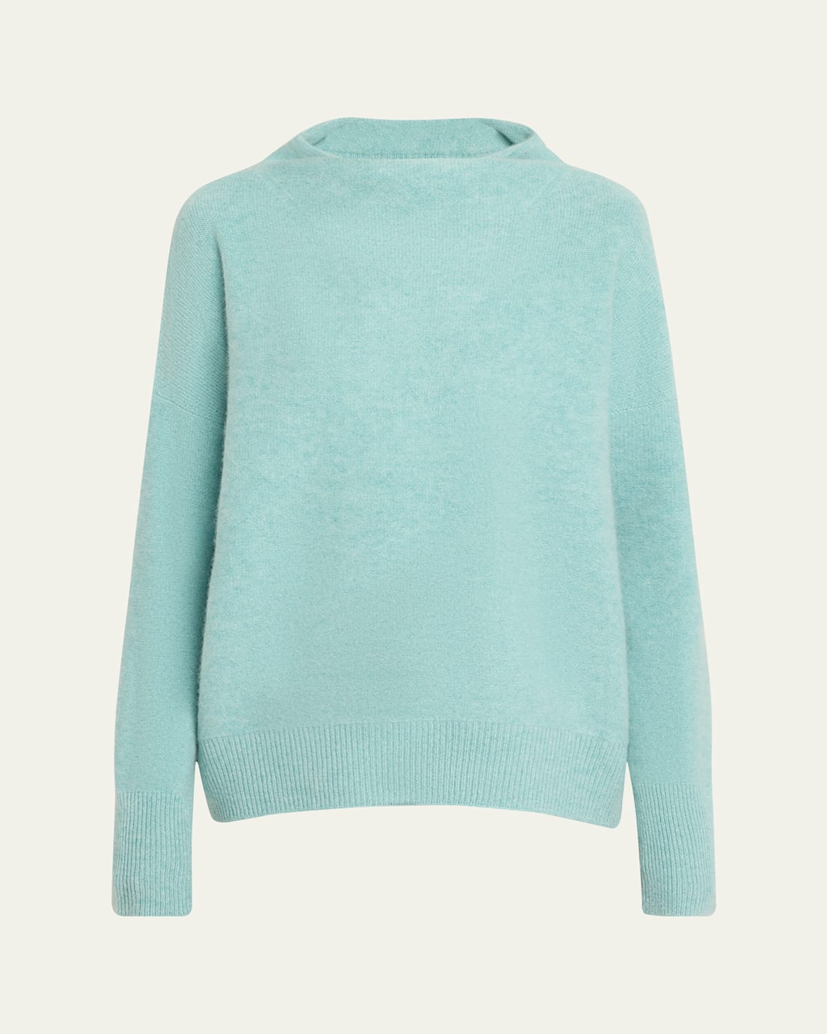 Vince Boiled Cashmere Turtleneck Pullover In H Aqua Gem