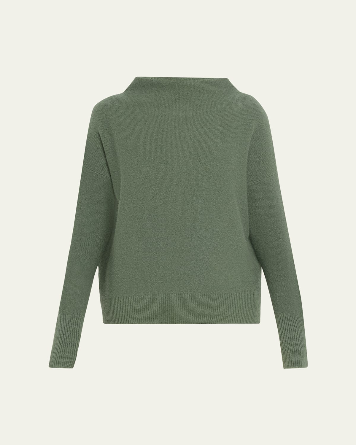 Vince Boiled Cashmere Turtleneck Pullover In Green