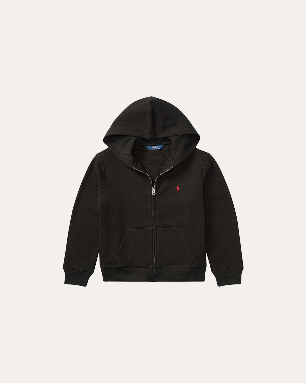 Polo Ralph Lauren Black Sweatshirt For Kids With Pony Logo In Black
