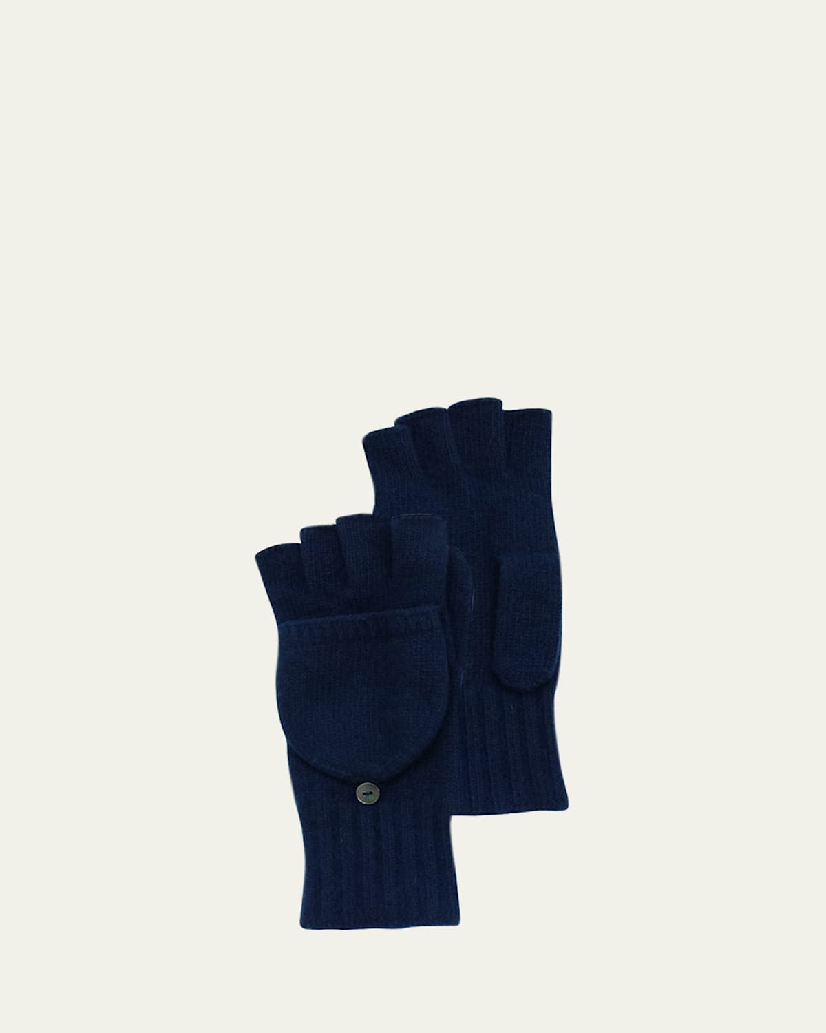 Jersey-Knit Cashmere Flip-Top Gloves