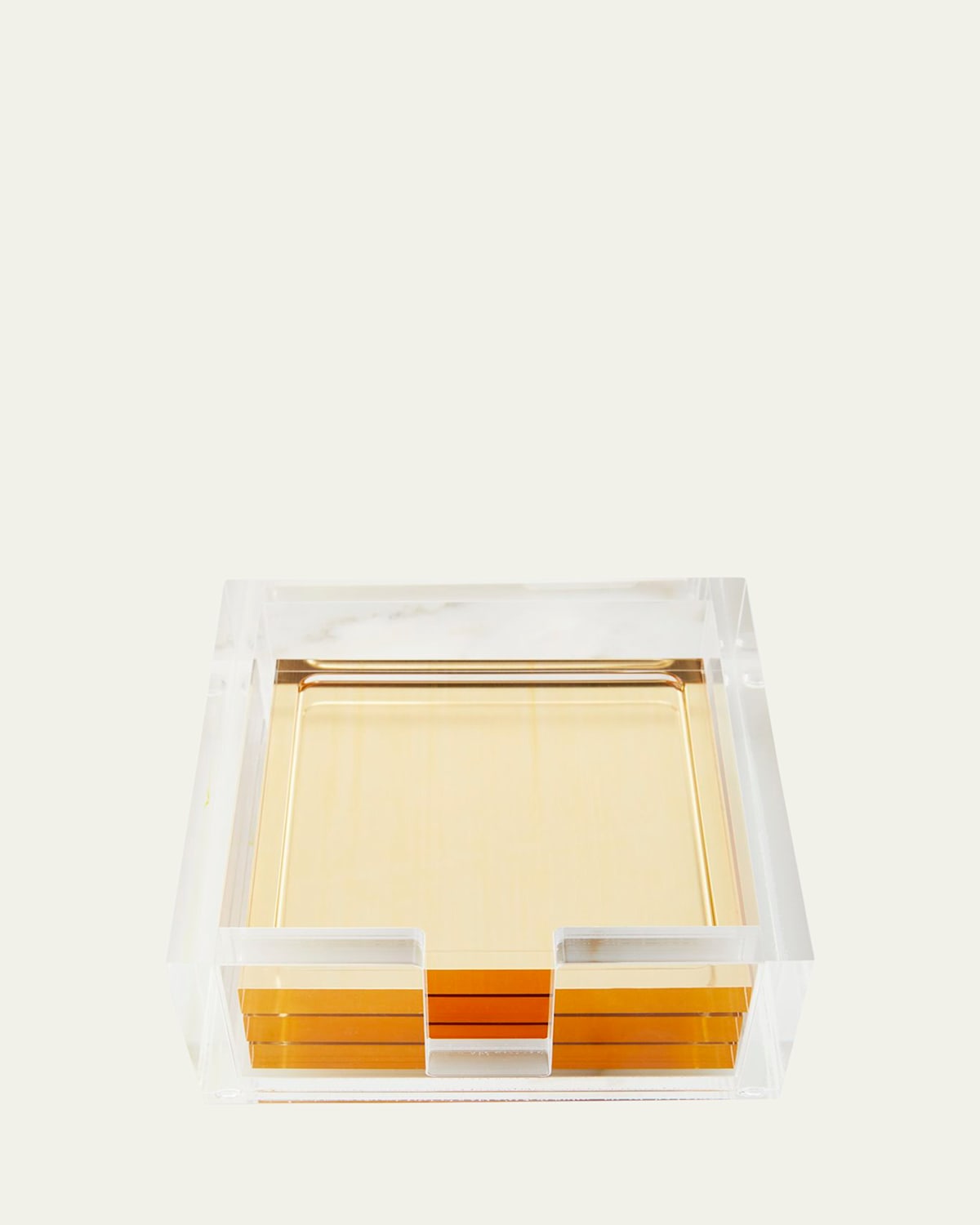 Tizo Lucite Coasters, Set Of 4 In Clear