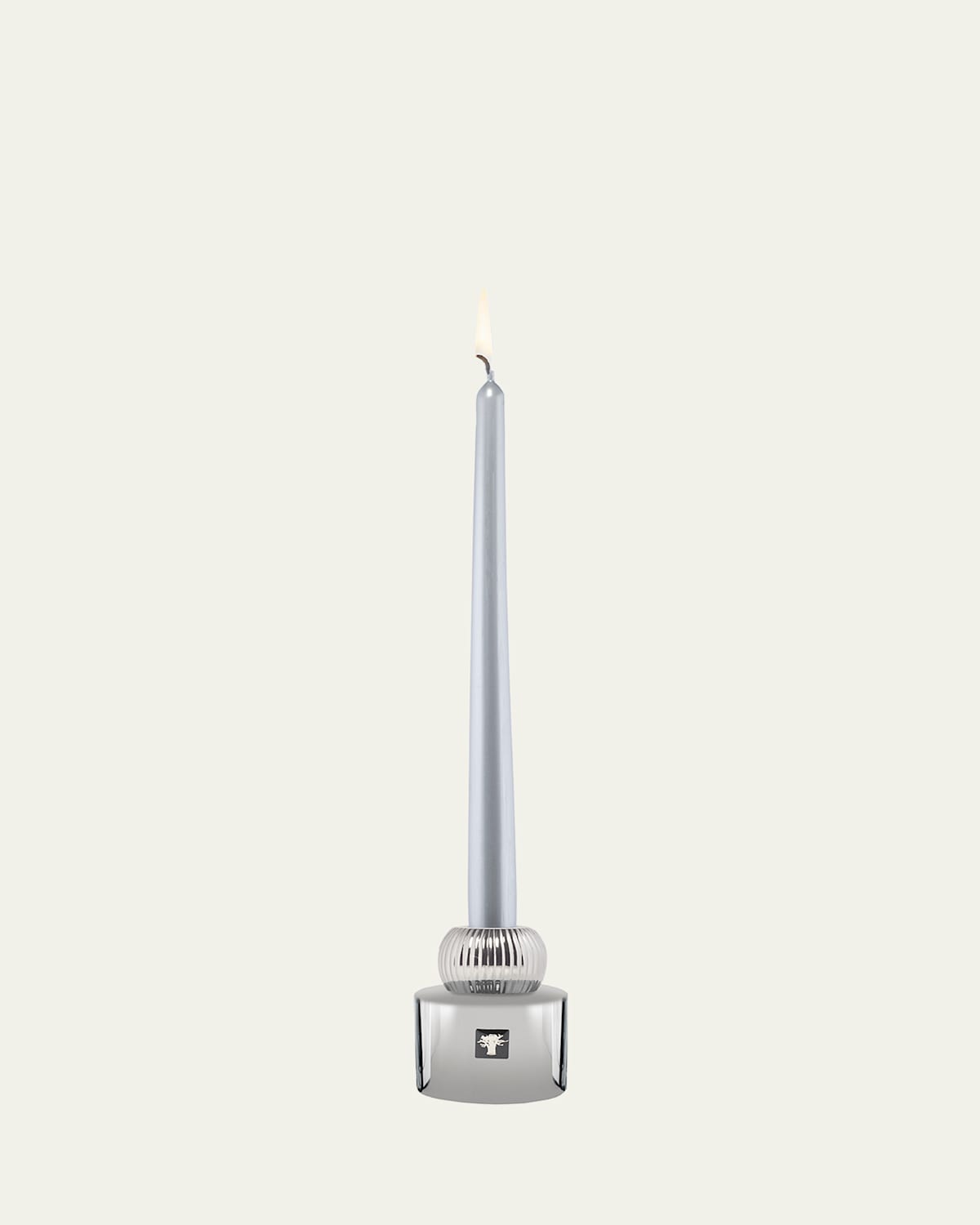 Baobab Collection Twins Platinum Candlesticks In Silver