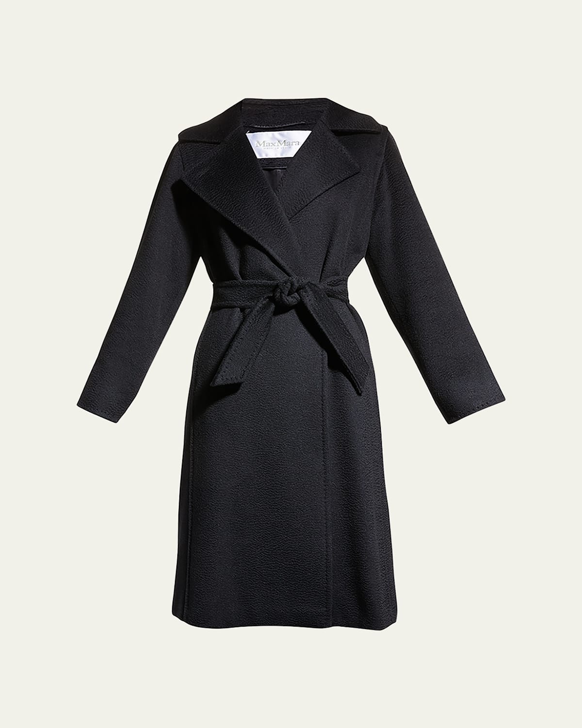 Max Mara Manuela Belted Wool Jersey Midi Coat In Ultramarine