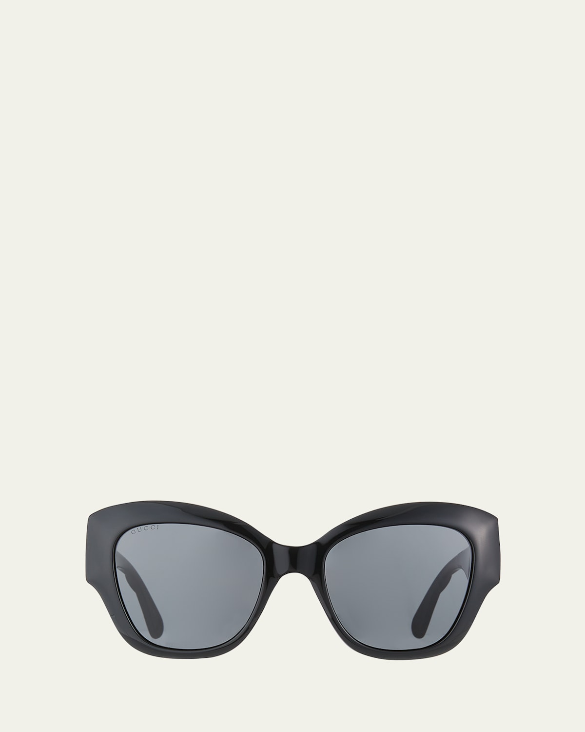 Gucci Oversized Butterfly-frame Acetate Sunglasses In Black