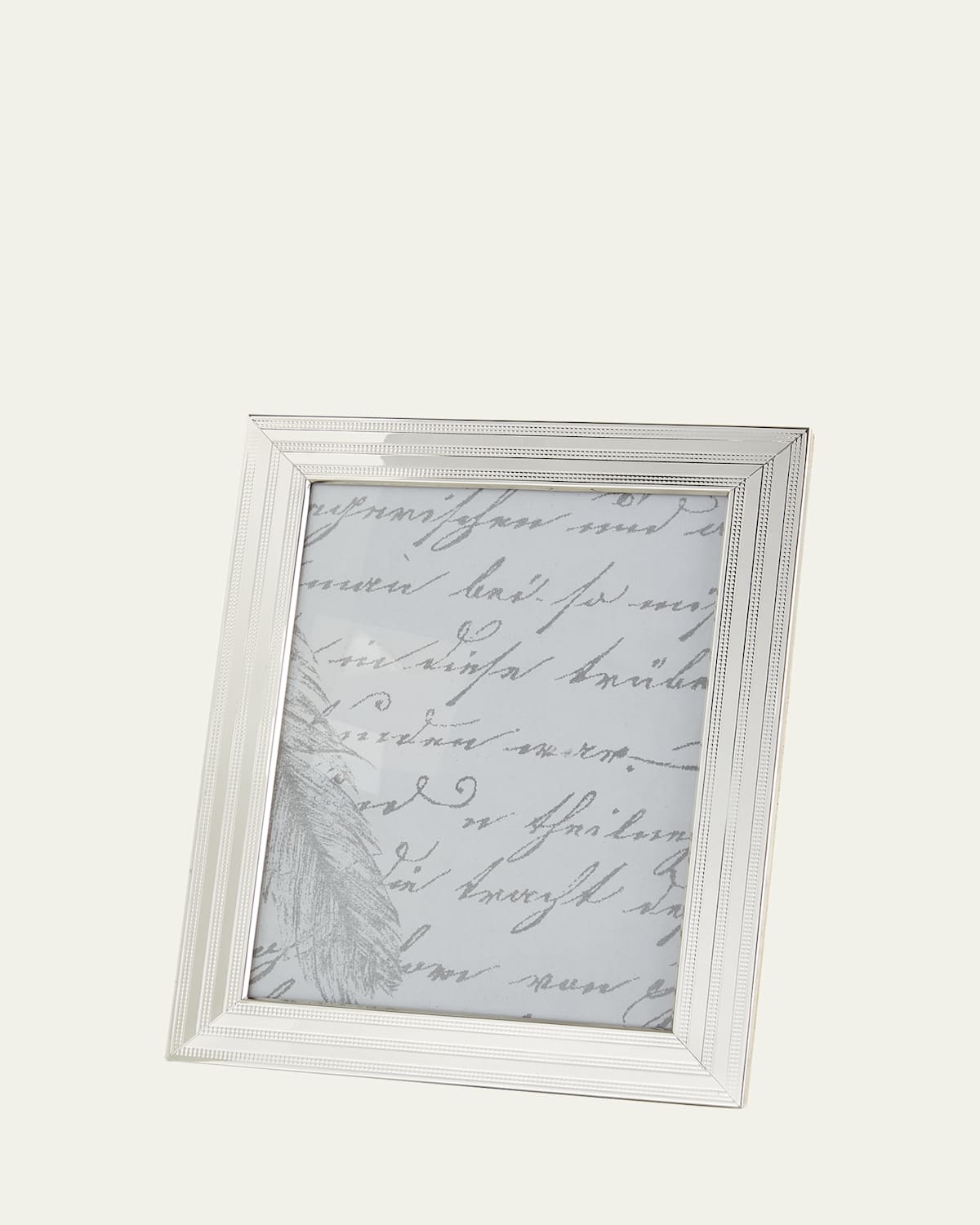 Monica Rich Kosann 8X10 Sterling Silver Dotted Pinstripe Frame