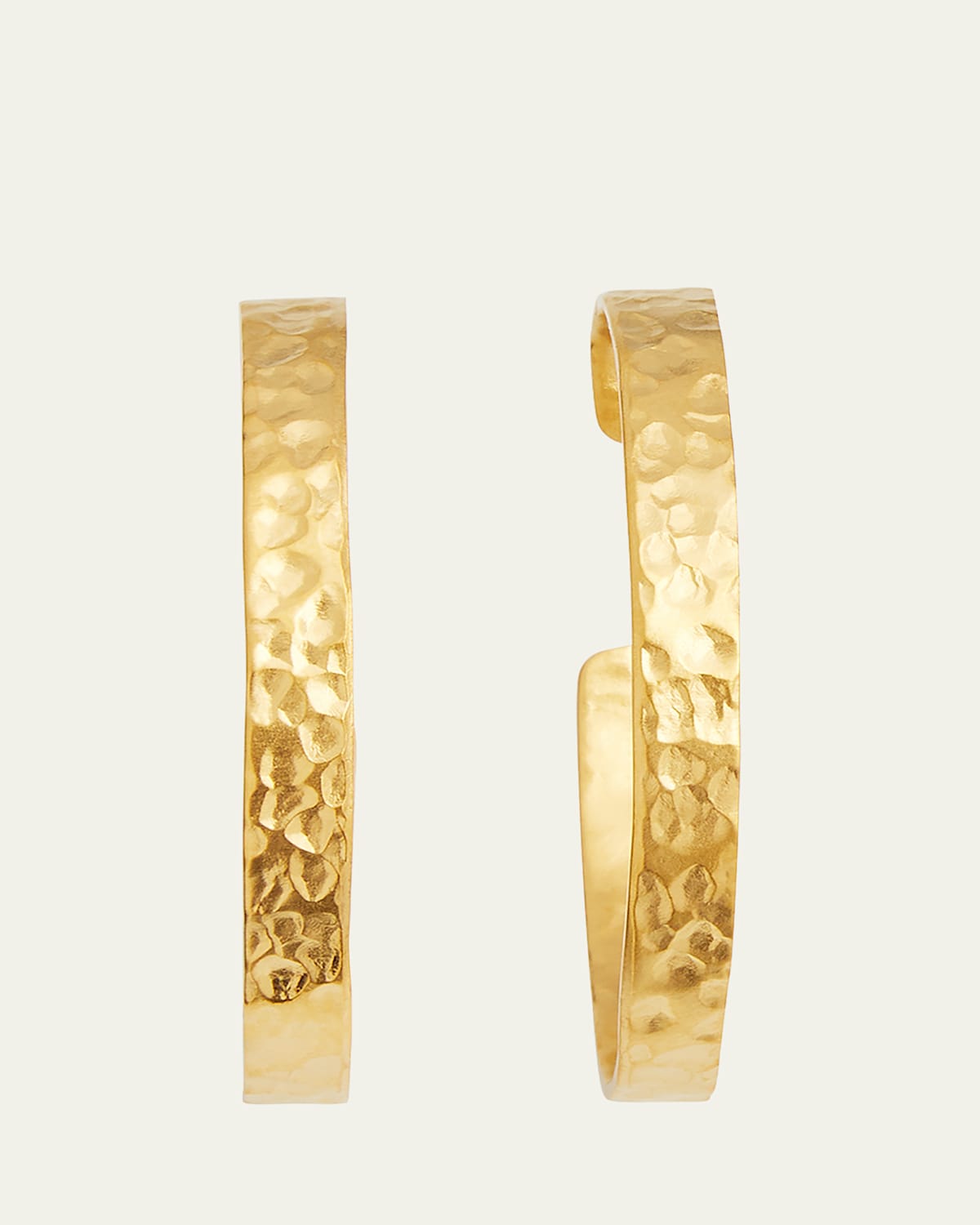 Hammered Hoop Earrings