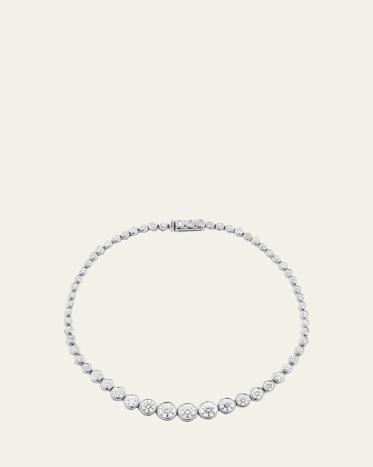 Jemma Wynne Prive Luxe White Gold Diamond Tennis Bracelet