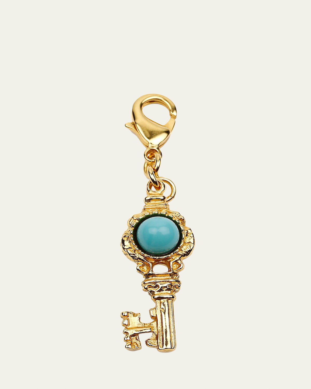 Turquoise Key Charm