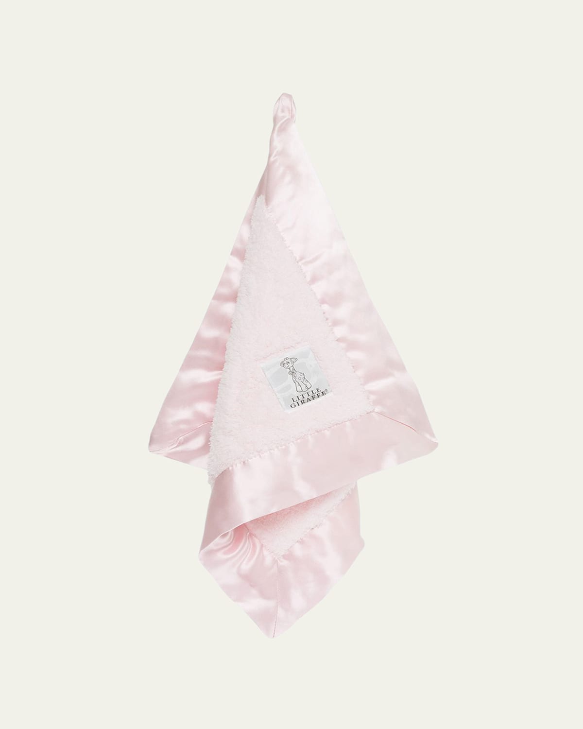 Little Giraffe Chenille Solid Plush Baby Blanket w/ Satin Border