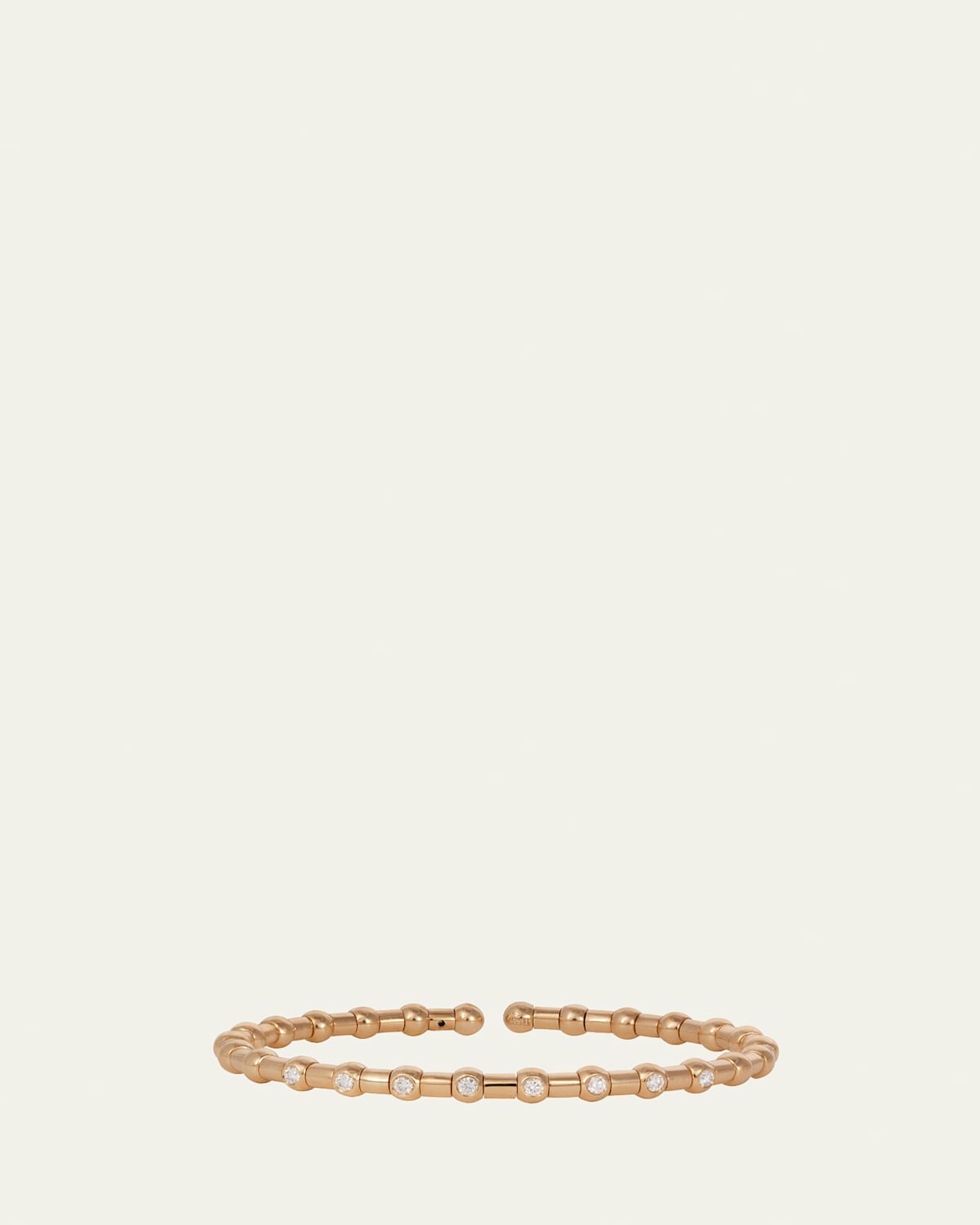 18K Yellow Gold 3 Band Rolling Bracelet, 9mm