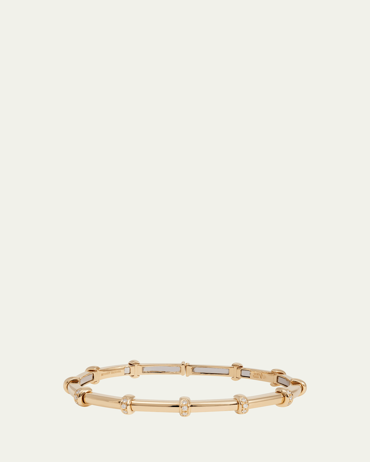 18K Yellow Gold Intertwined Hoop Earrings, 3cm