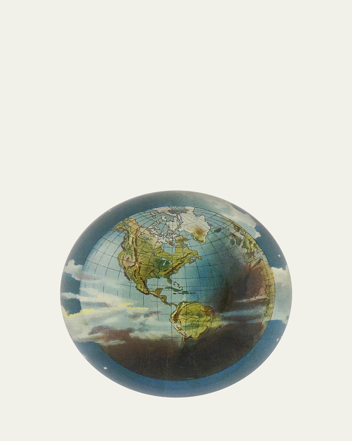 John Derian World Globe Dome Paperweight