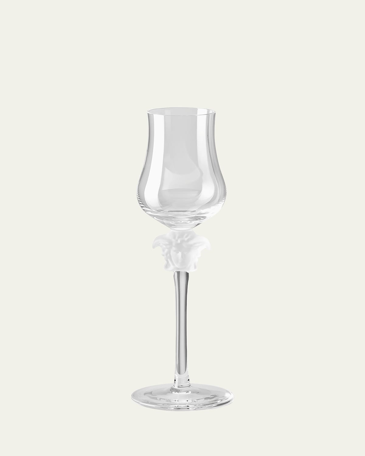 Versace Medusa Lumiere Grappa Glass In Clear