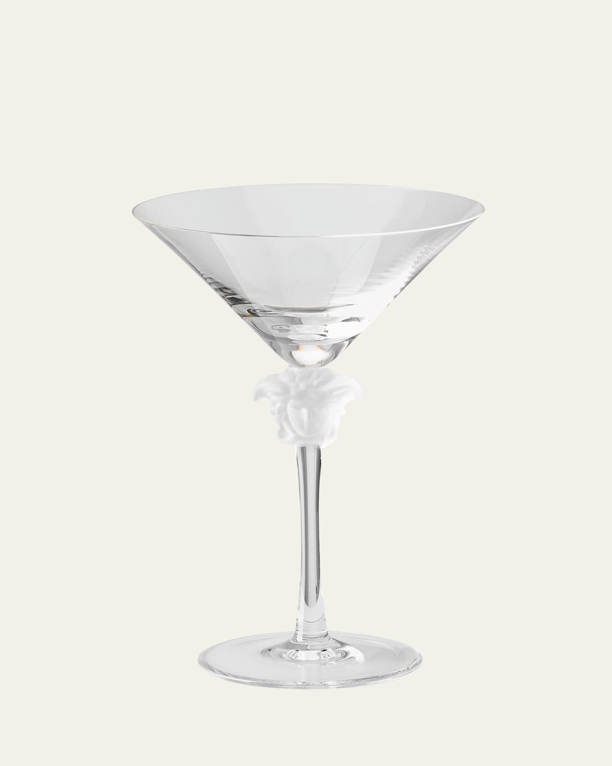 Versace Medusa Lumiere Martini Glass In Clear