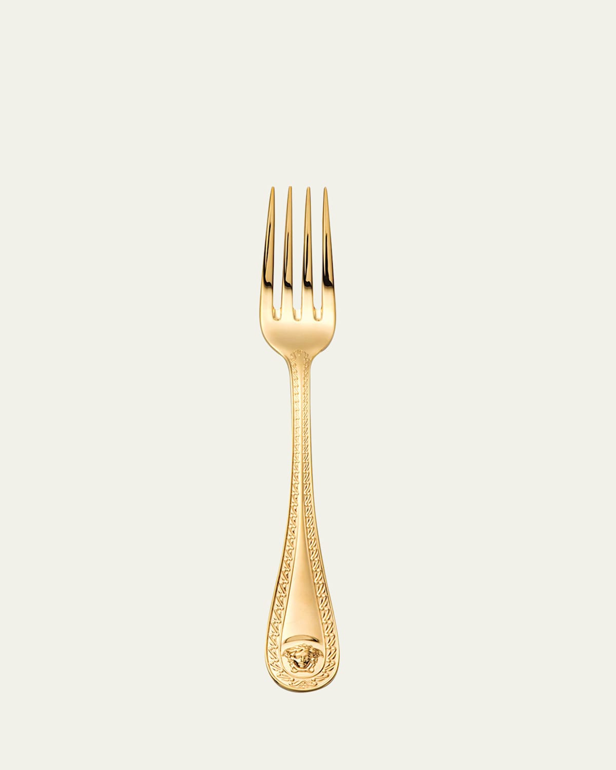 Versace Medusa Gold-plated Salad/dessert Fork