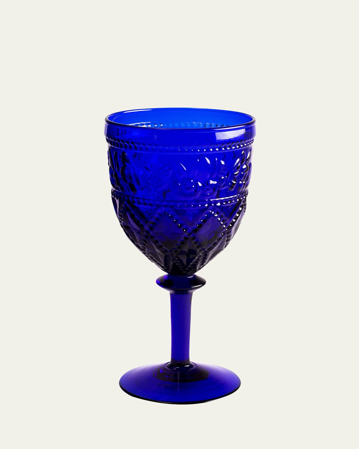 Hunt Slonem Arcadia Goblet - Cobalt In Cobalt