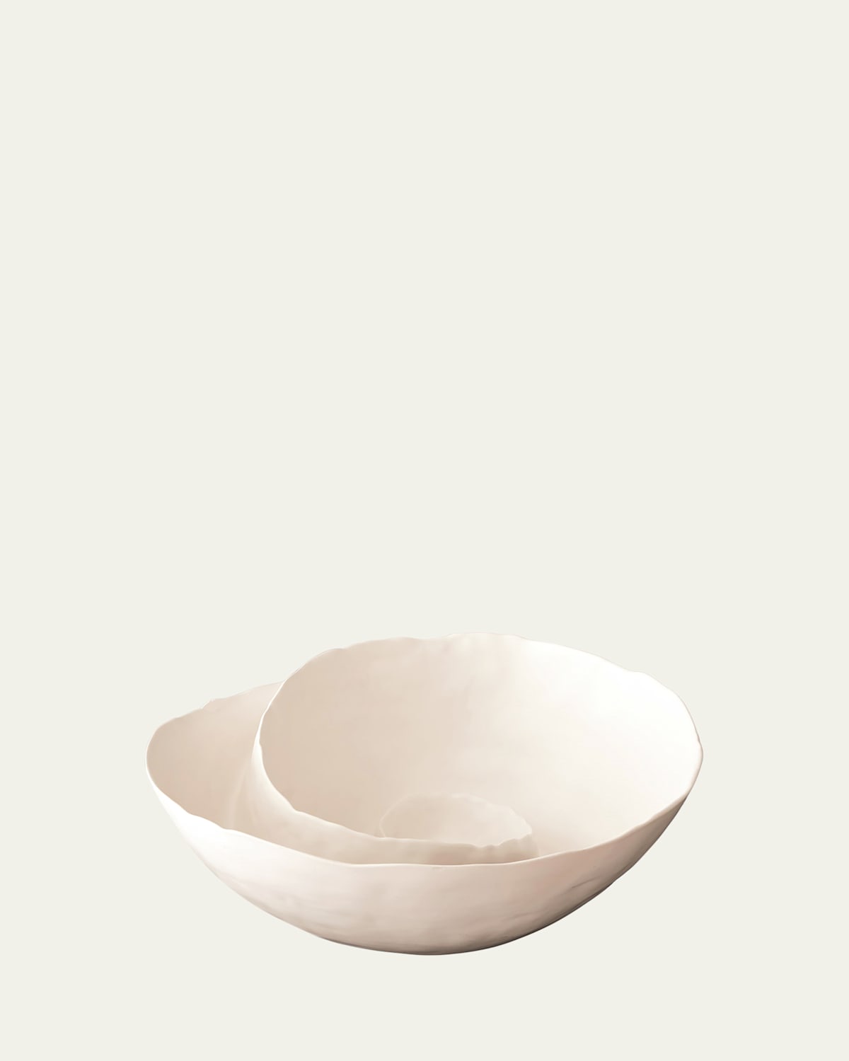 Global Views Spiral Bowl In White