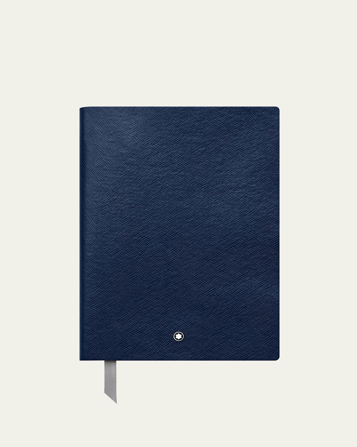 Montblanc Fine Stationary Leather Notebook #146, Indigo In Indigo Blue