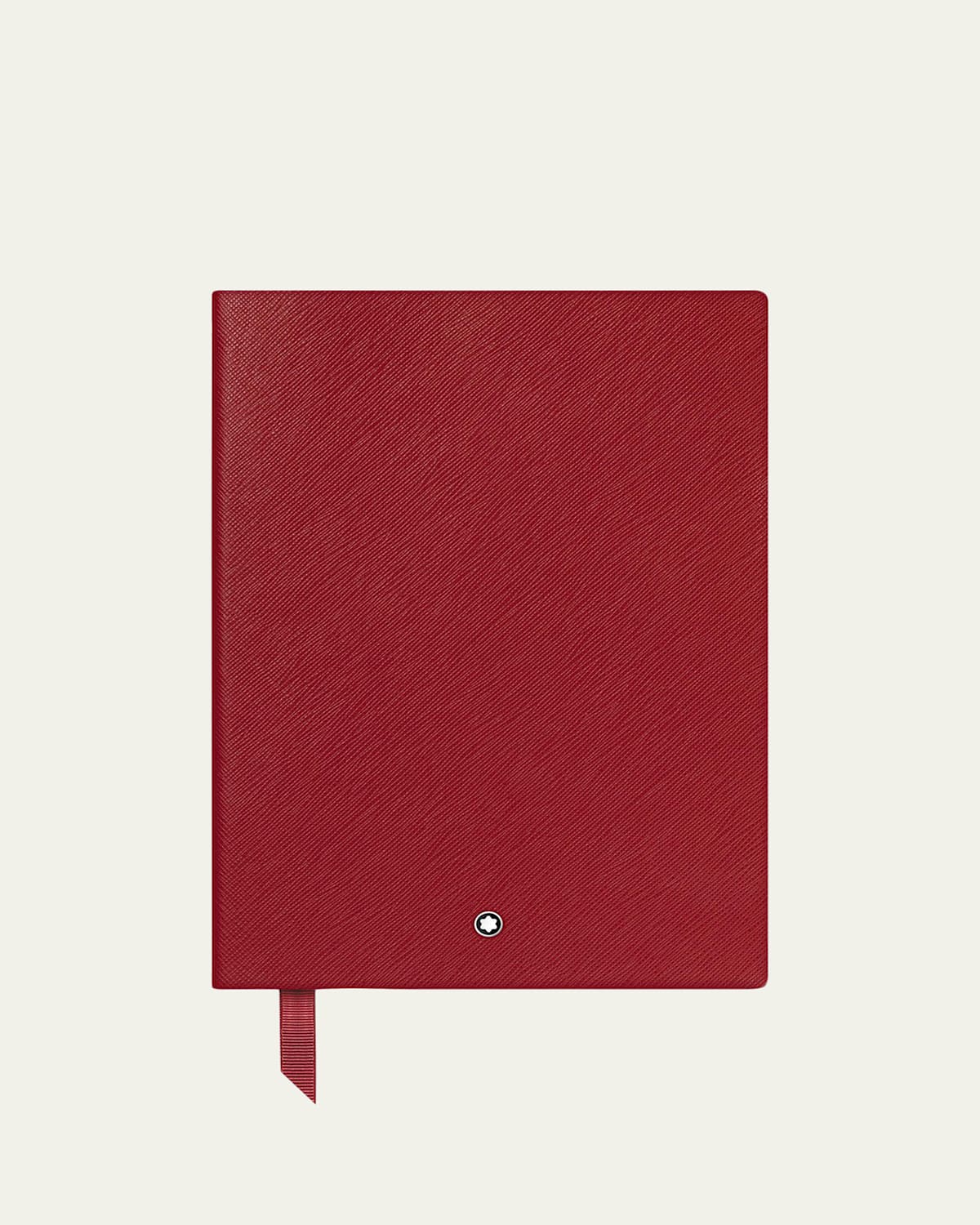 Montblanc Fine Stationary Leather Notebook #146, Red In Red
