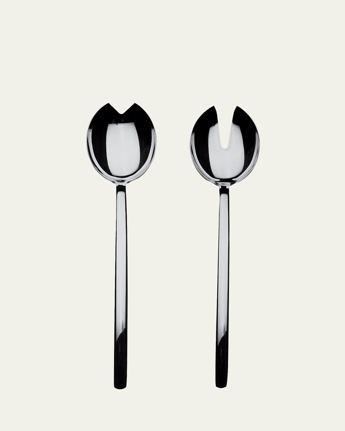 Mepra Due Salad Servers In Silver