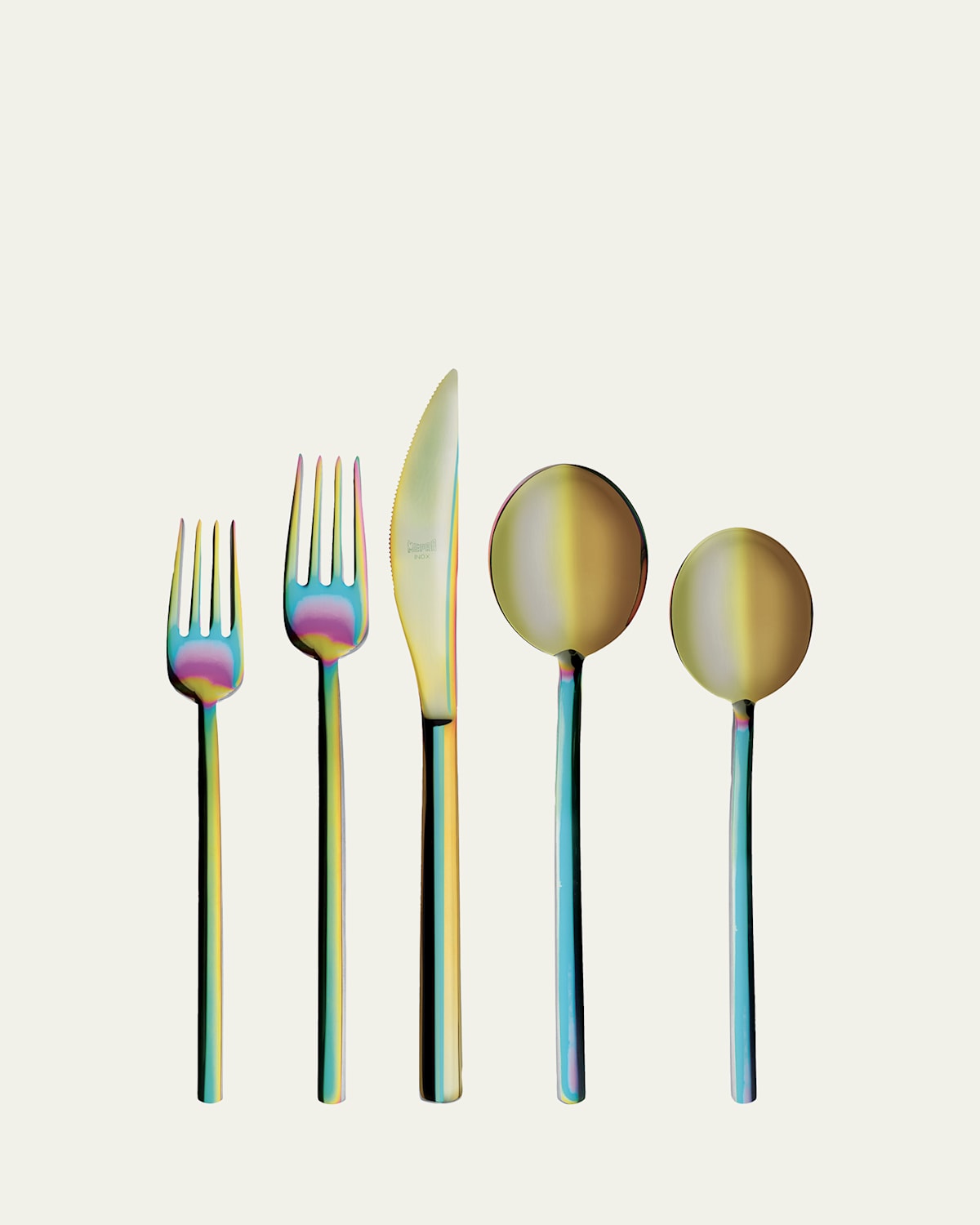 Mepra Due Ice Rainbow 5-Piece Flatware Set | Thumbnail 4