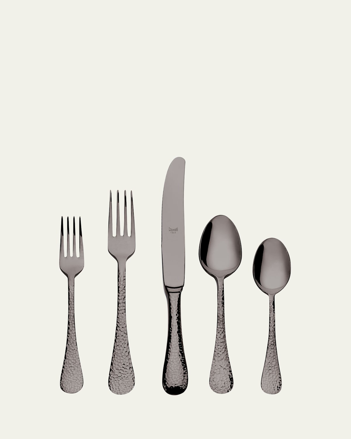 Mepra Epoque 5-piece Flatware Set In Black