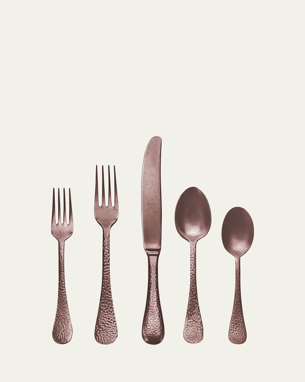 Mepra 5pc Flatware Set In Bronze