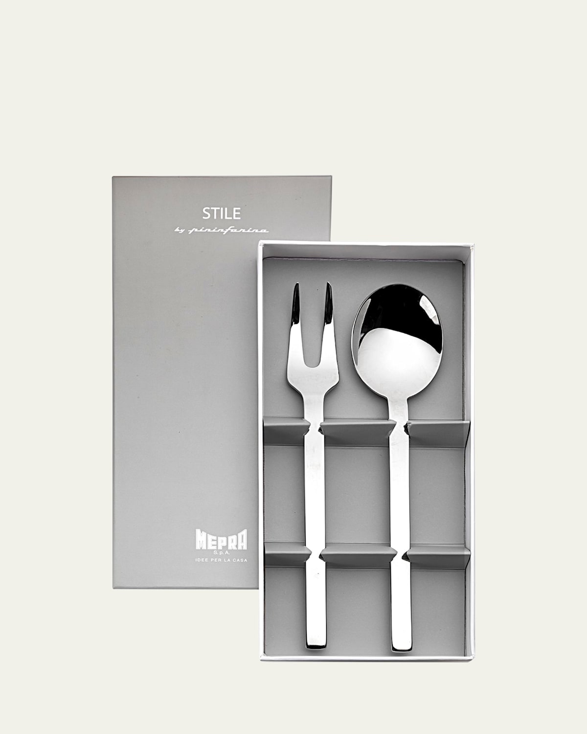 Mepra Gift Box Serving Stile Flatware Set, Set Of 2