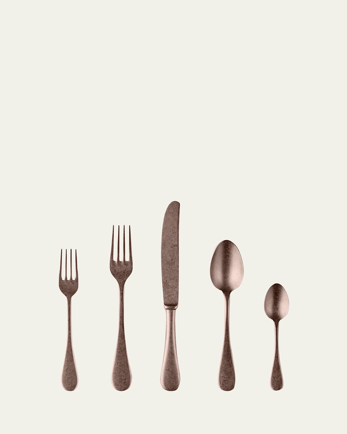 Mepra Vintage Champagne 5-piece Flatware Setting In Bronze