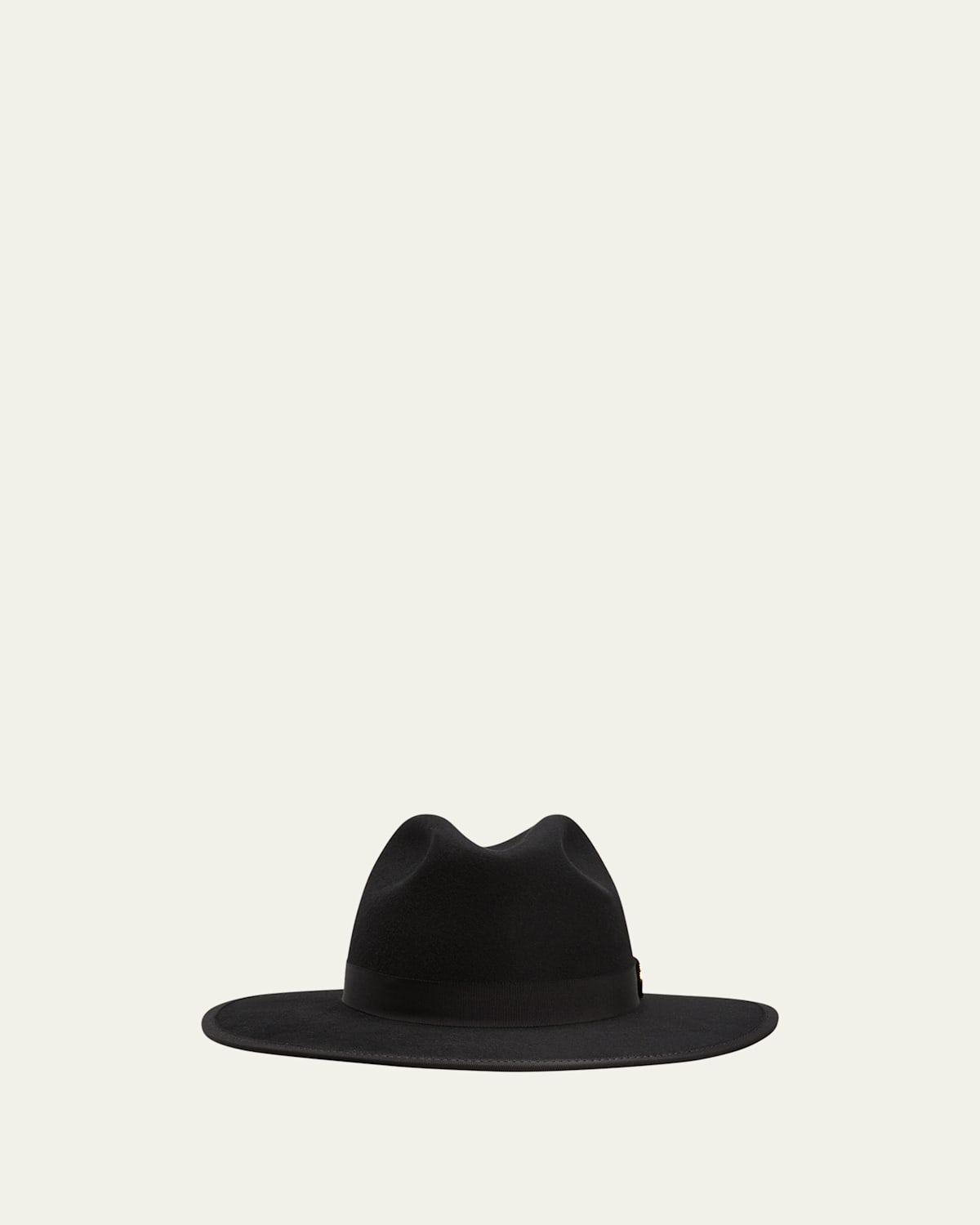 Keith James Men's Queen Red-brim Wool Fedora Hat In Black