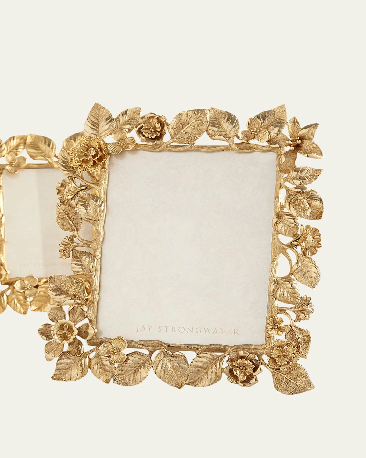 Jay Strongwater Dutch Floral Frame Composition, 8" X 10" In Gold