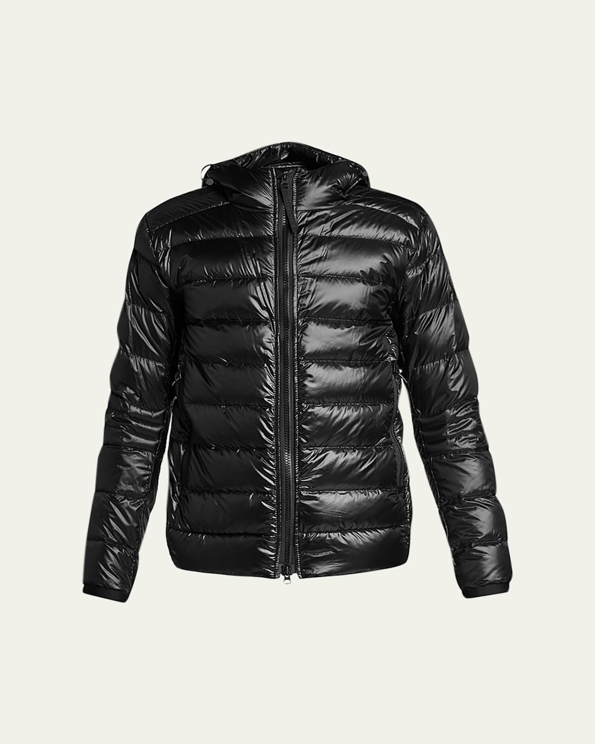 Canada Goose Crofton Quilted Shell-down Hooded Jacket In Black