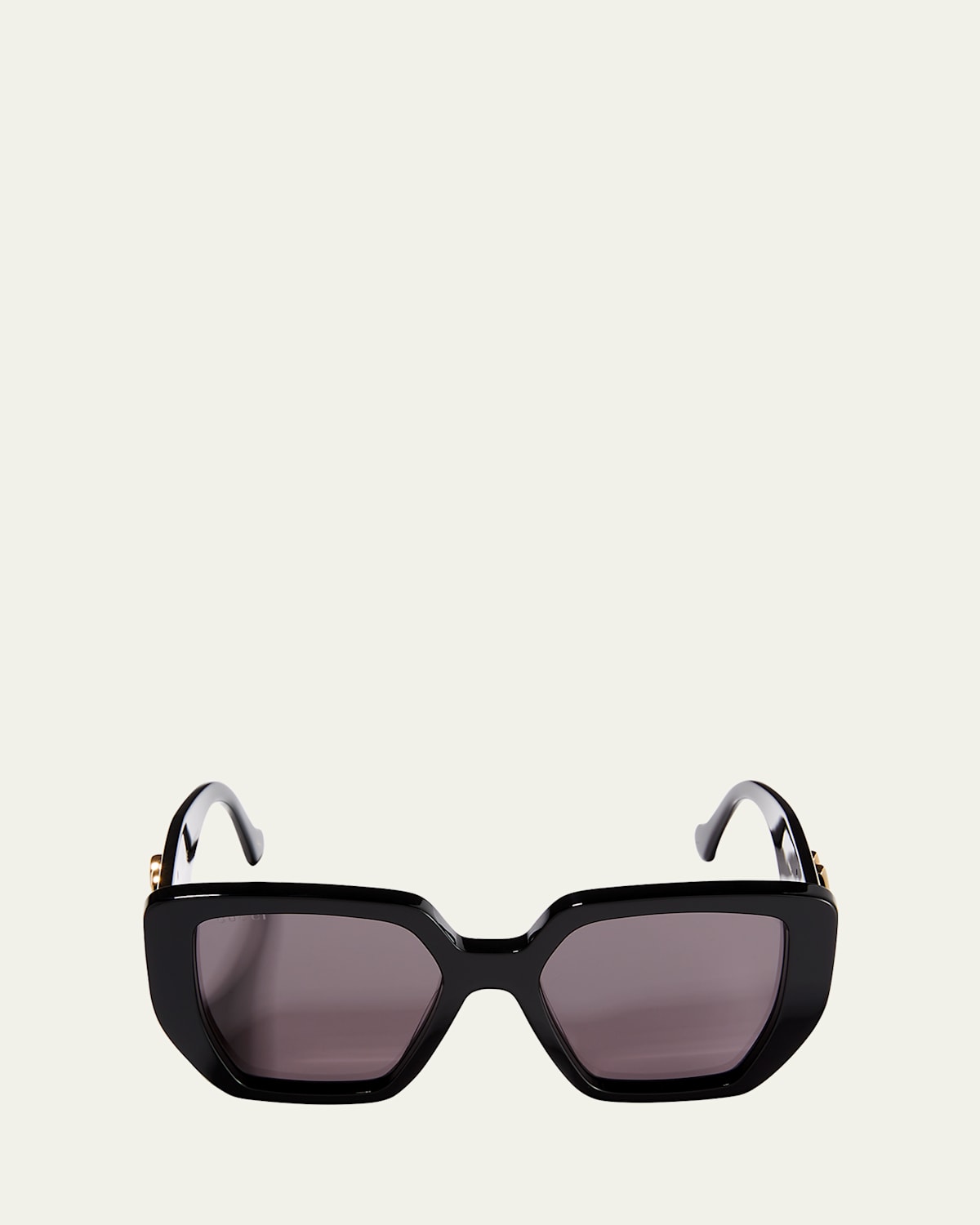 Gucci Oversized Square Acetate Sunglasses In Black