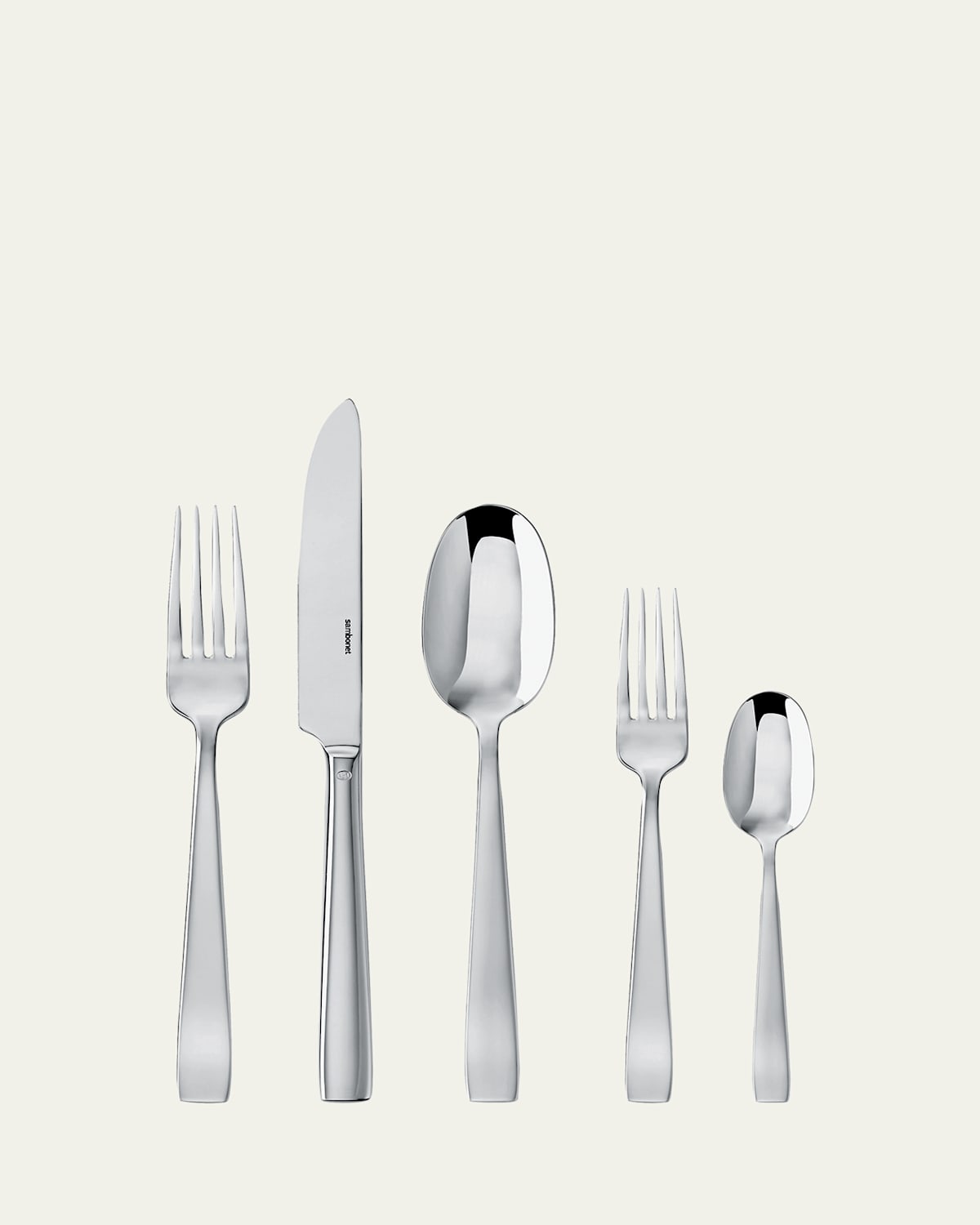Sambonet Flat 5-piece Flatware Place Setting In White