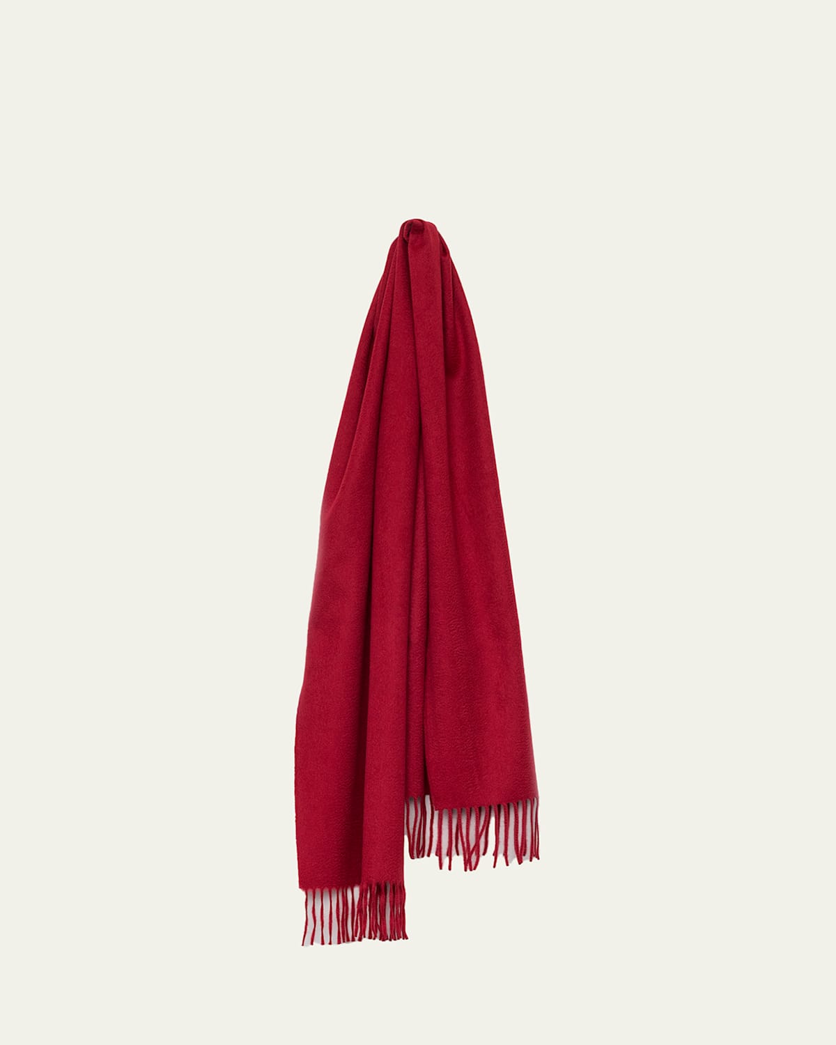 Men's Arran Solid Carmine Scarf