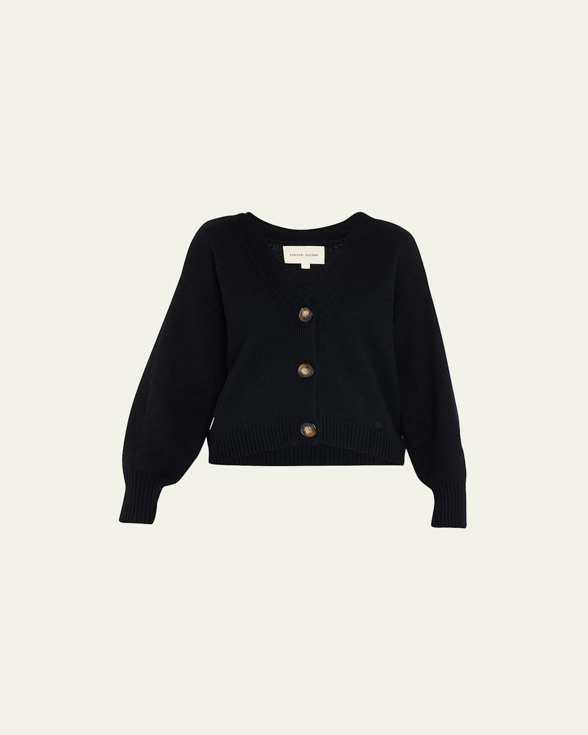 Loulou Studio Zanzibar Cropped Wool-cashmere Cardigan