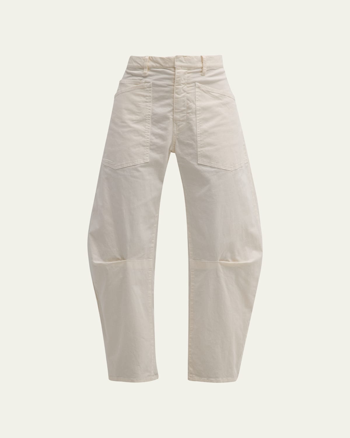 Nili Lotan Shon Stretch Cotton Pants In Sandstone