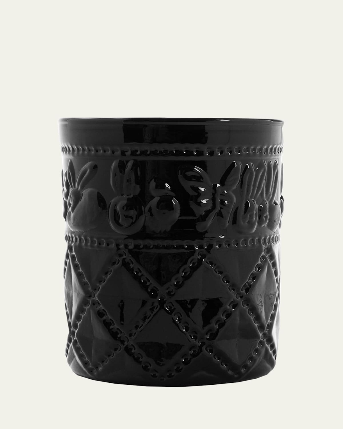 Hunt Slonem Arcadia Tumbler, Black
