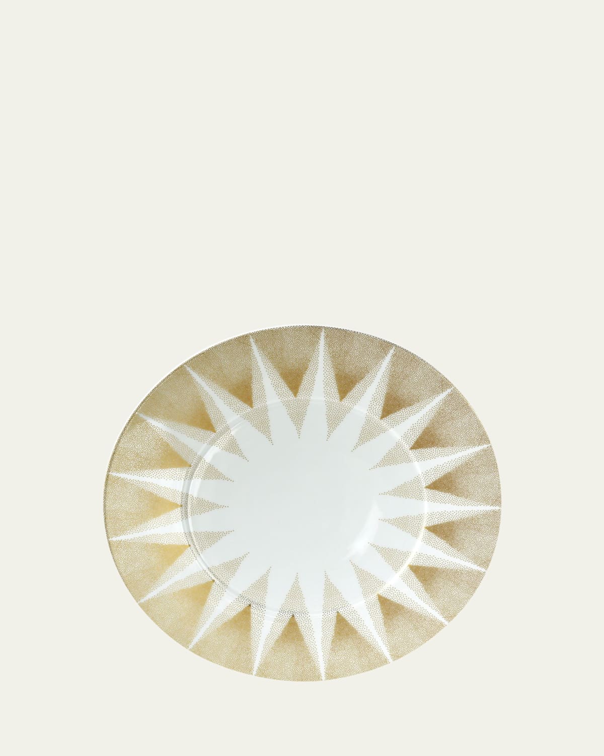 Bernardaud Noel Etoile Service Plate In White/gold